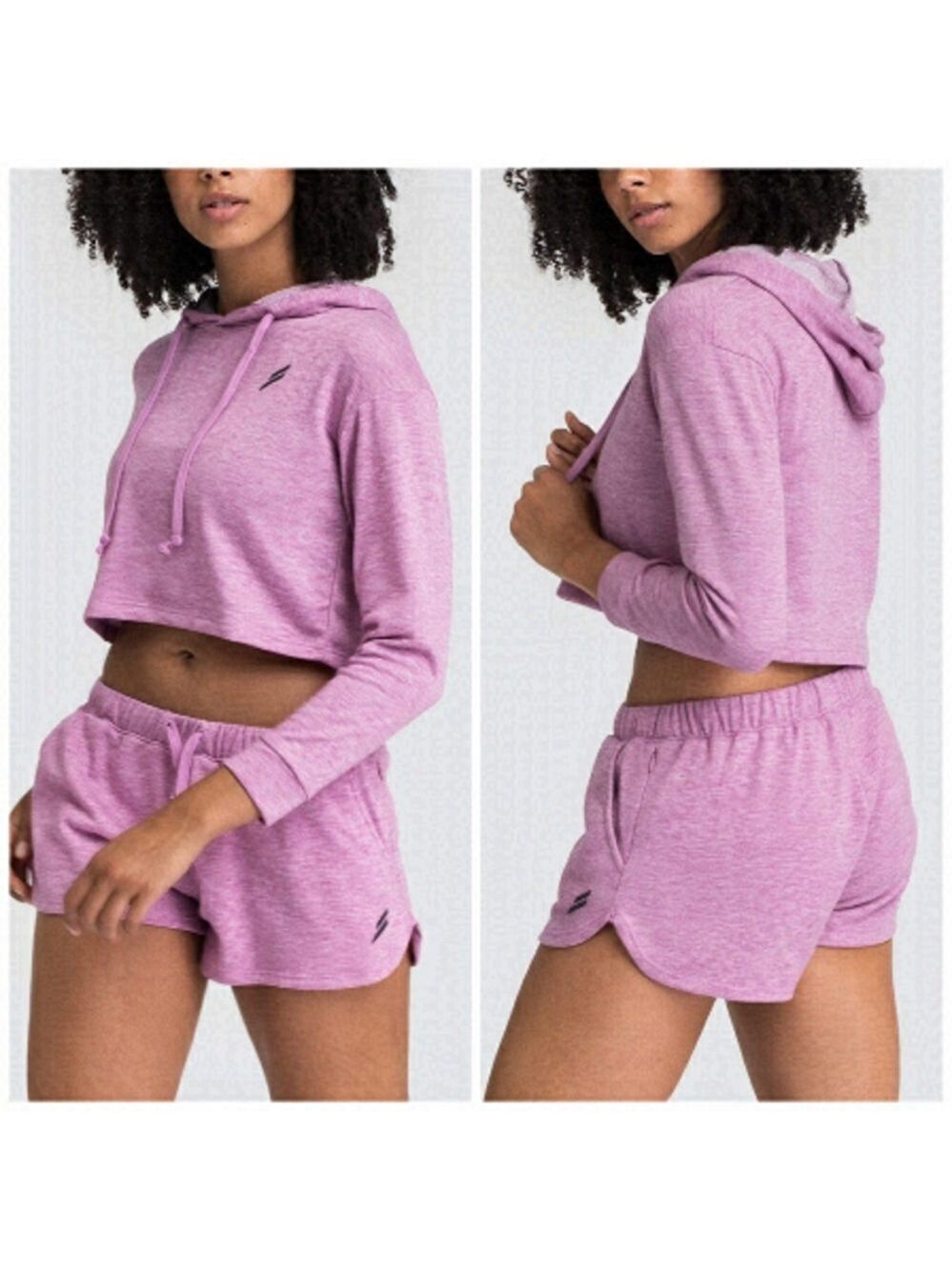 DOYOUEVEN Freedom Cropped Boxy Hoodie in Mauve XS